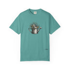 Watering Can Wildflower T-Shirt — Vintage Floral Garden Tee