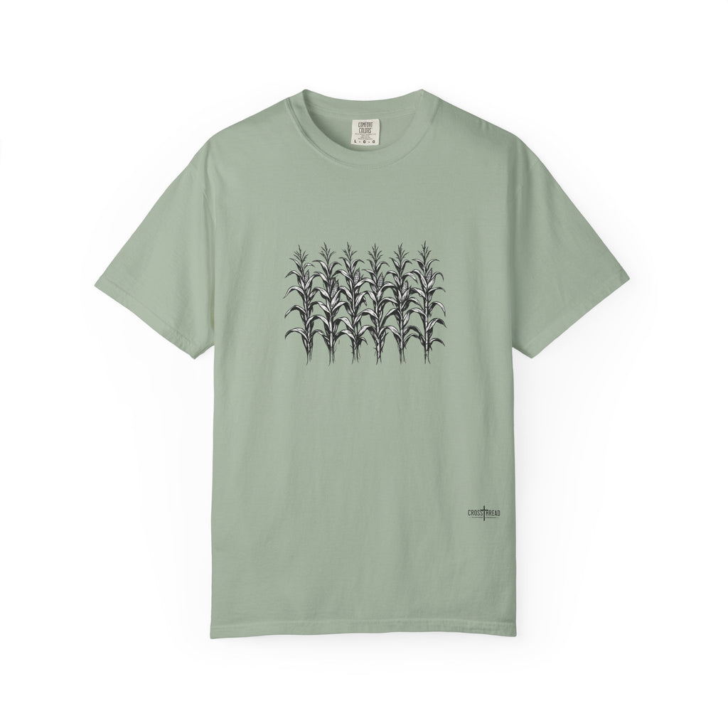 Row of Corn Graphic T-Shirt — Minimal Botanical Farm Tee