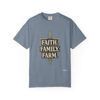 Faith Family Farm T-Shirt — Rustic Farmhouse Graphic Tee