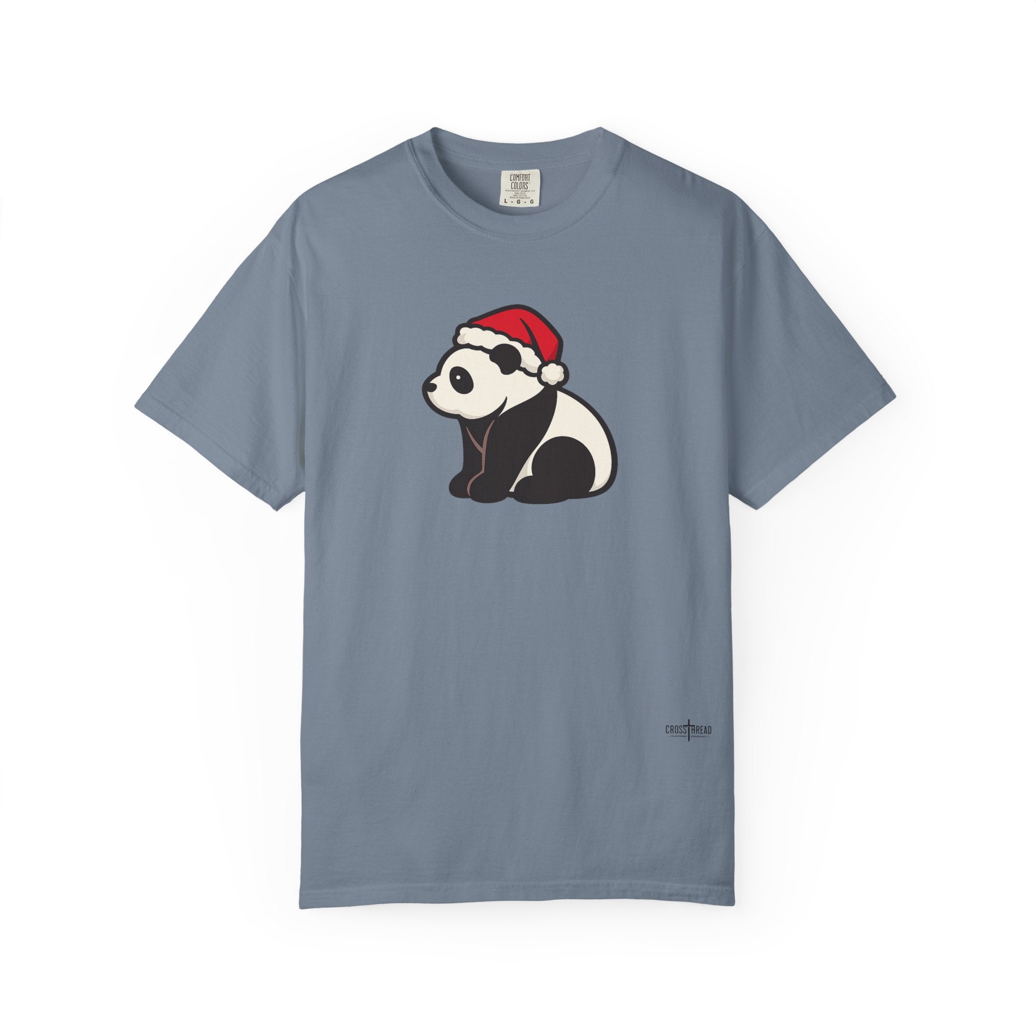 Panda Santa Hat Comfort Colors T-Shirt