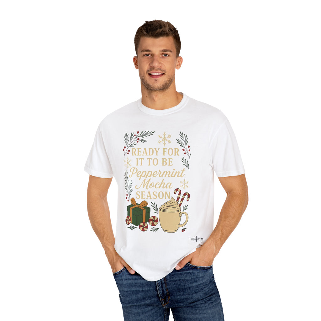 Christmas Peppermint Mocha Comfort Colors T-shirt