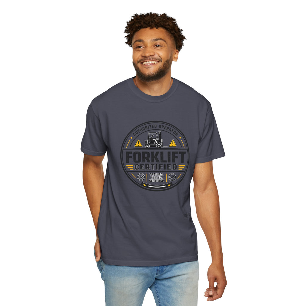 Forklift Certified T-Shirt — Vintage Industrial Graphic Tee