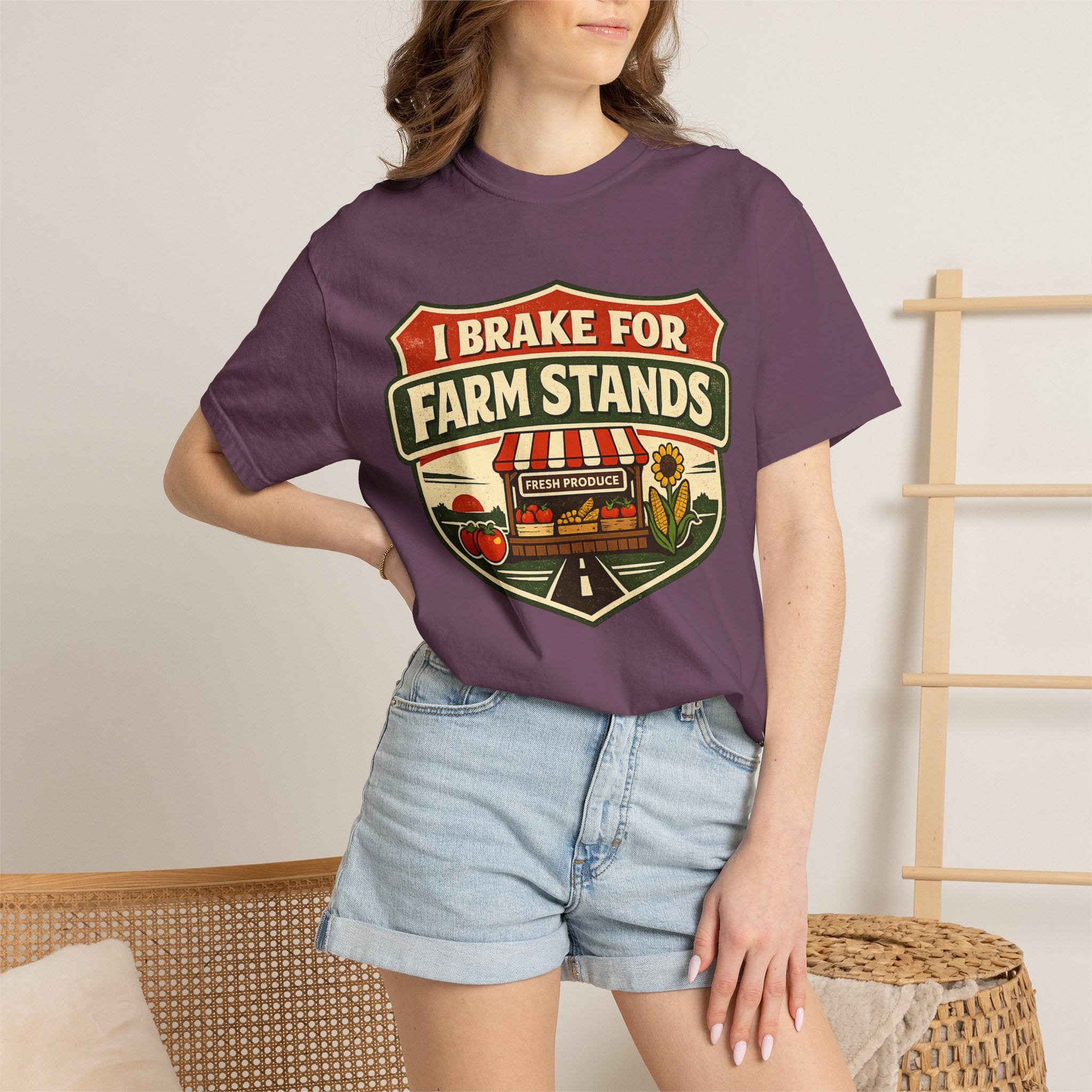 “I Brake for Farm Stands” Vintage Farm Market Tee