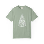 Snowy Christmas Tree Comfort Colors T-Shirt