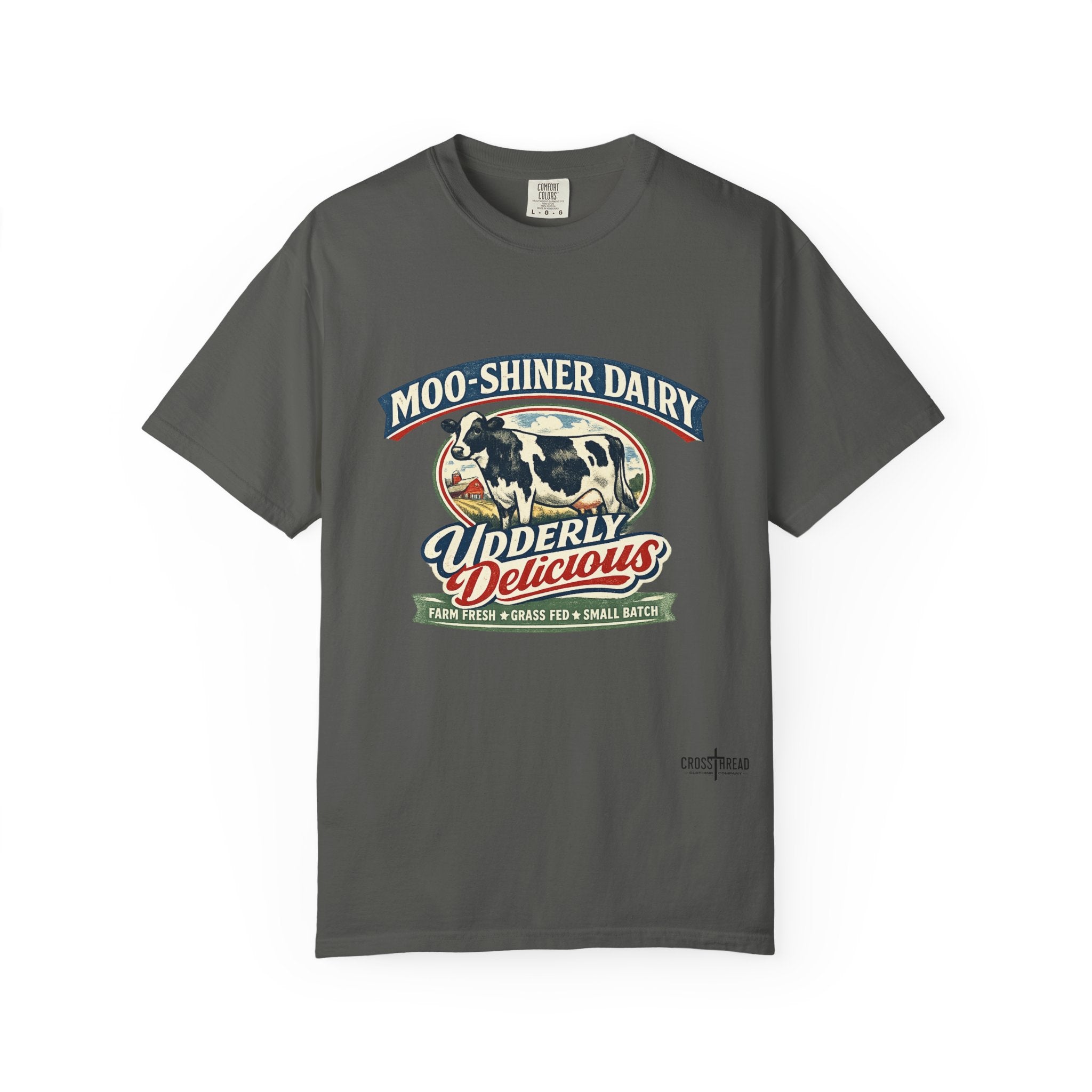 “Moo-Shiner Dairy” Udderly Delicious Graphic Tee