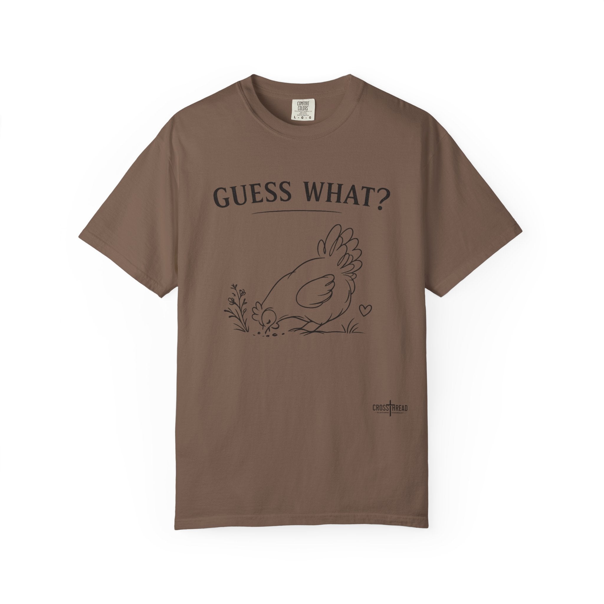 "Guess What?" Chicken Butt Cute Hen Graphic Tee