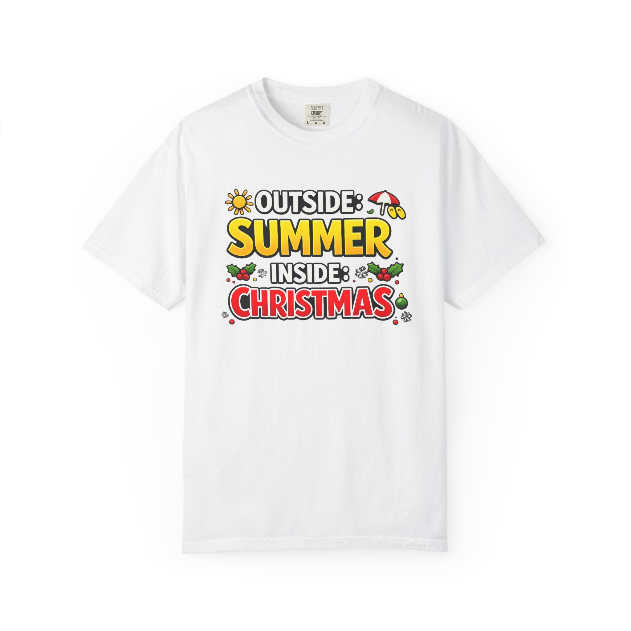 Summer Outside Inside Christmas T-Shirt