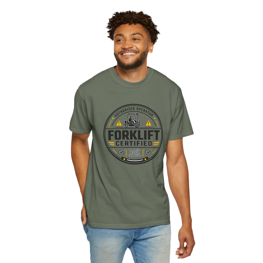 Forklift Certified T-Shirt — Vintage Industrial Graphic Tee