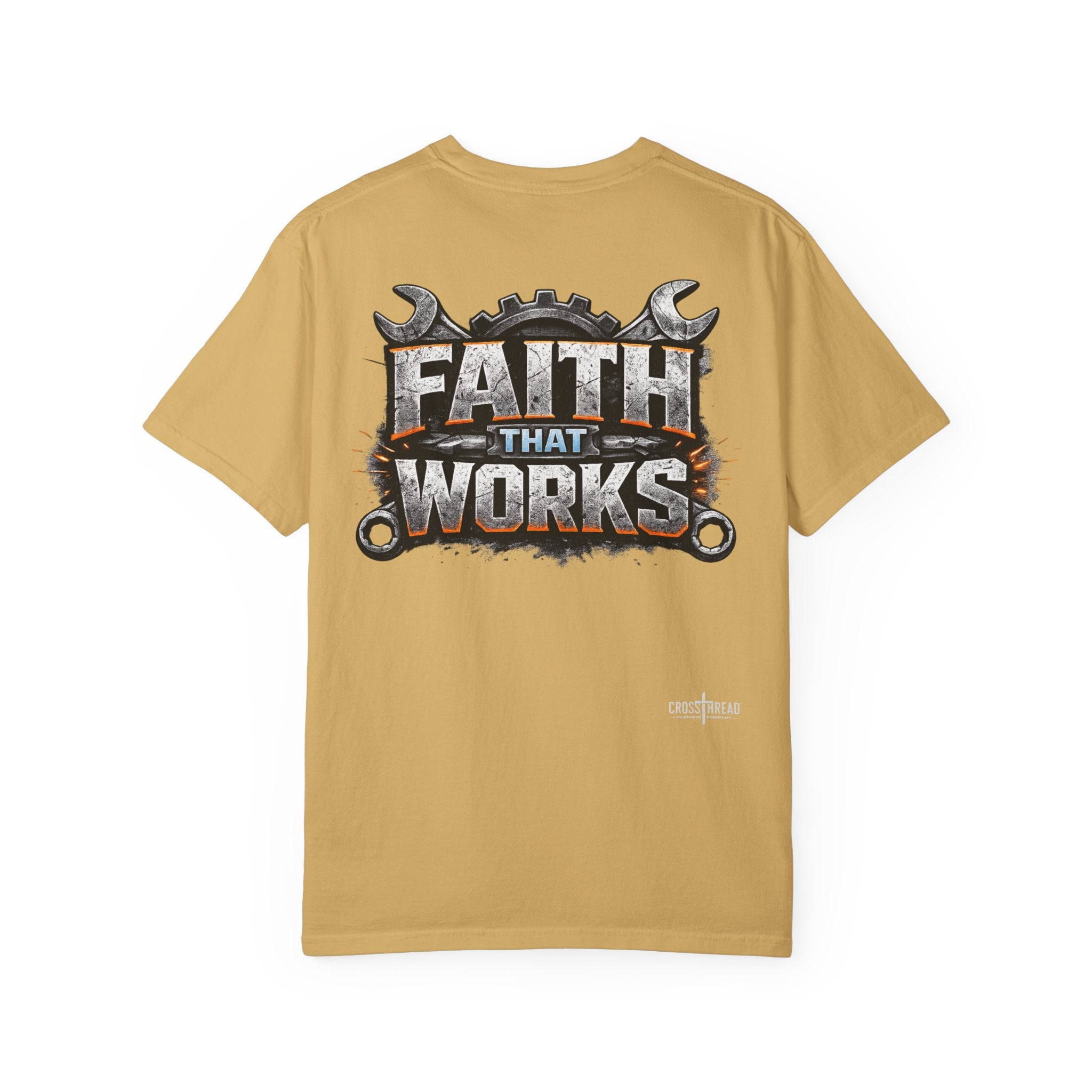 Faith That Works Tee — Christian Tradesman Graphic T-Shirt