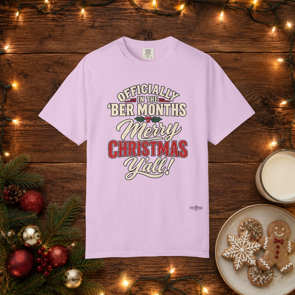 'Ber Months Merry Christmas Comfort Colors T Shirt