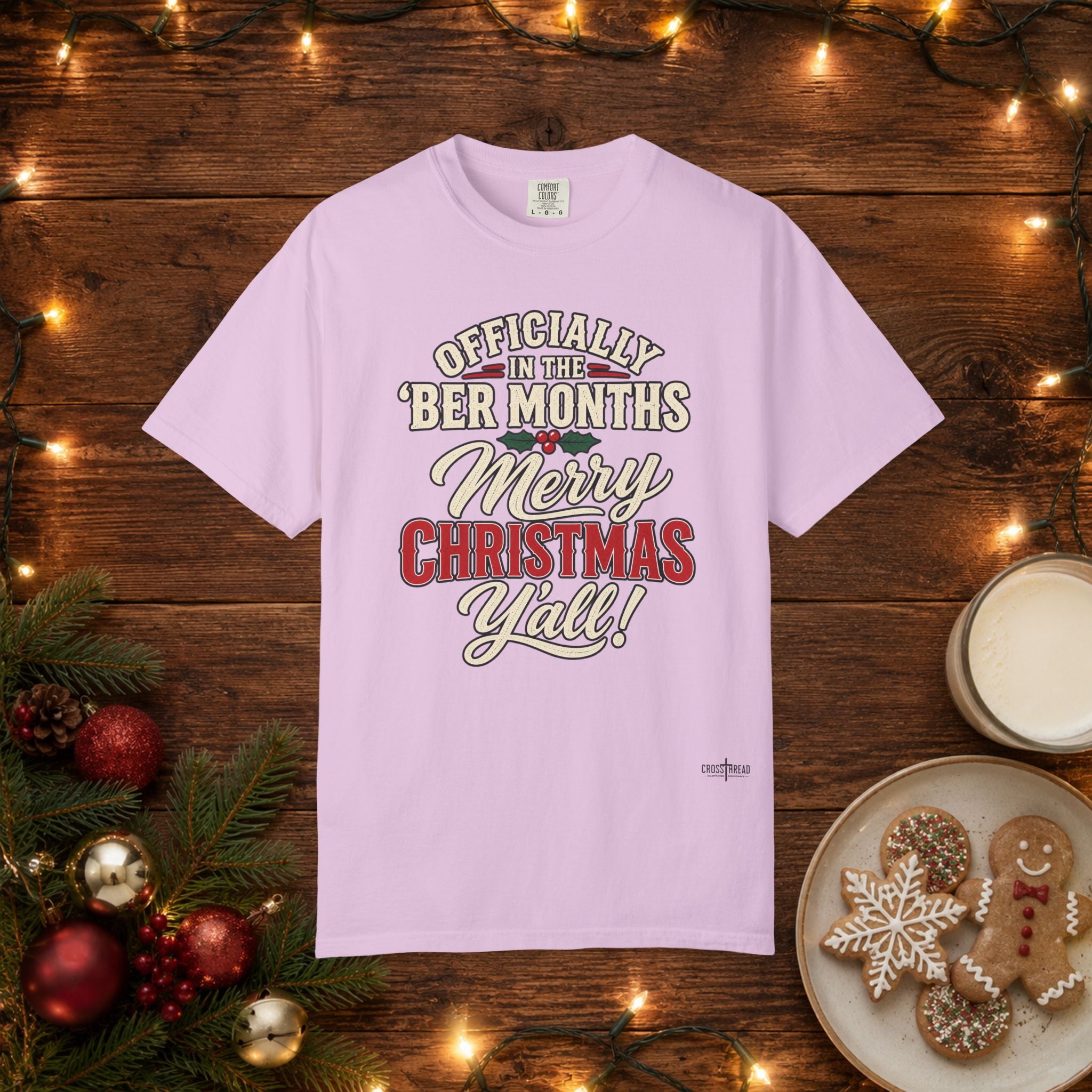 'Ber Months Merry Christmas Comfort Colors T Shirt