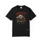 Festive & Feral Raccoon Christmas Comfort Colors T-Shirt