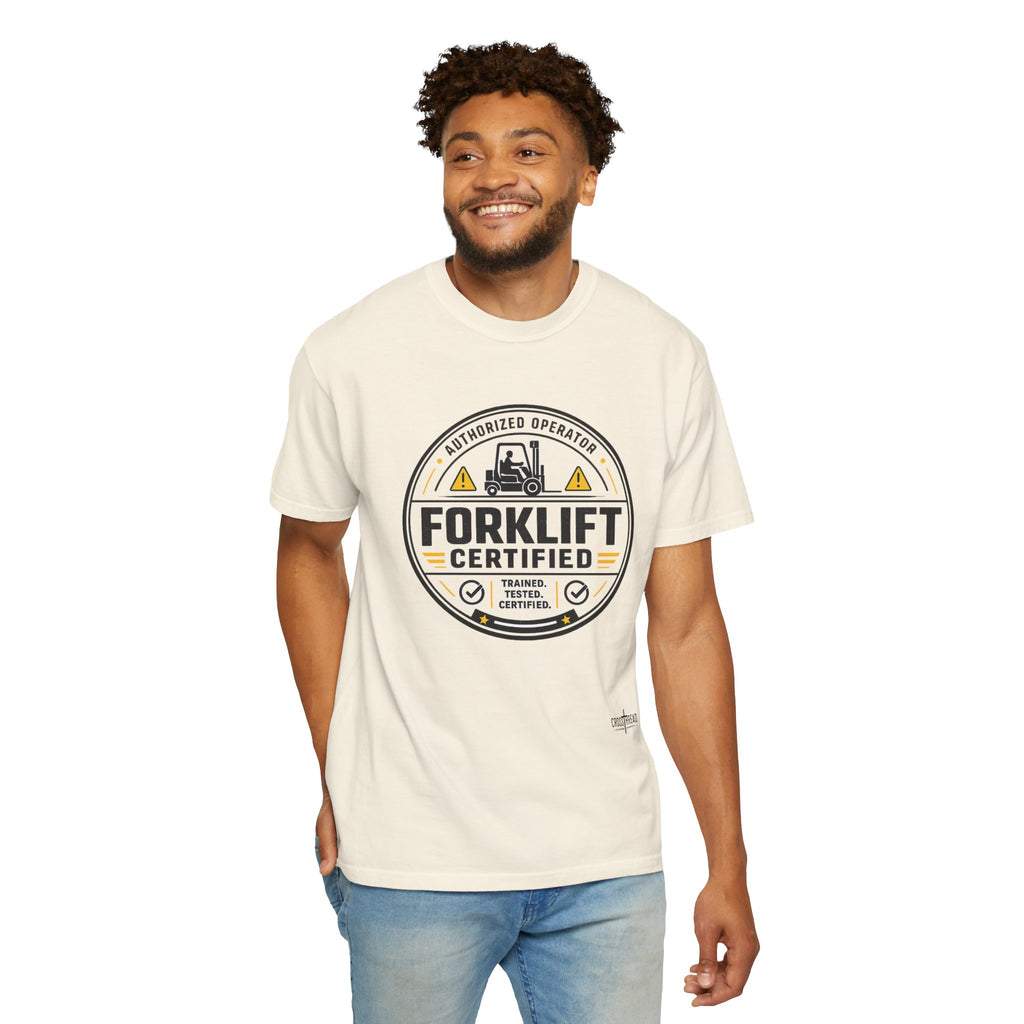 Forklift Certified T-Shirt — Vintage Industrial Graphic Tee