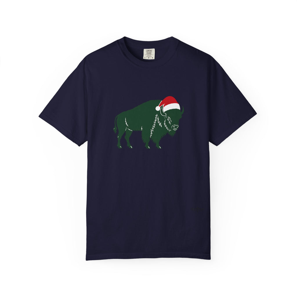 Buffalo Santa Hat Comfort Colors T-Shirt