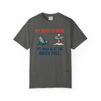 Christmas in July T-Shirt — "My Body Is Here, My Mind Is at the North Pole"