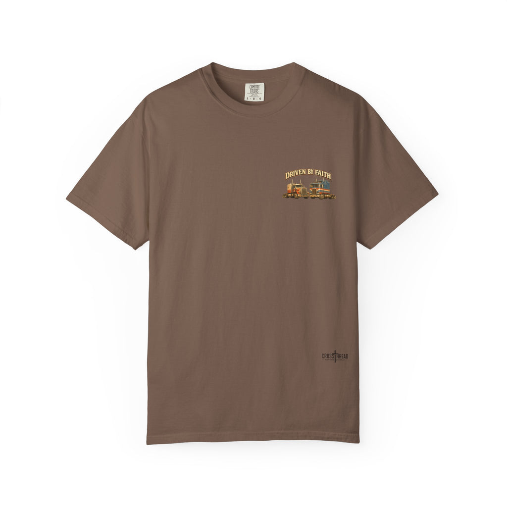 Driven by Faith Vintage Style Trucker T-Shirt