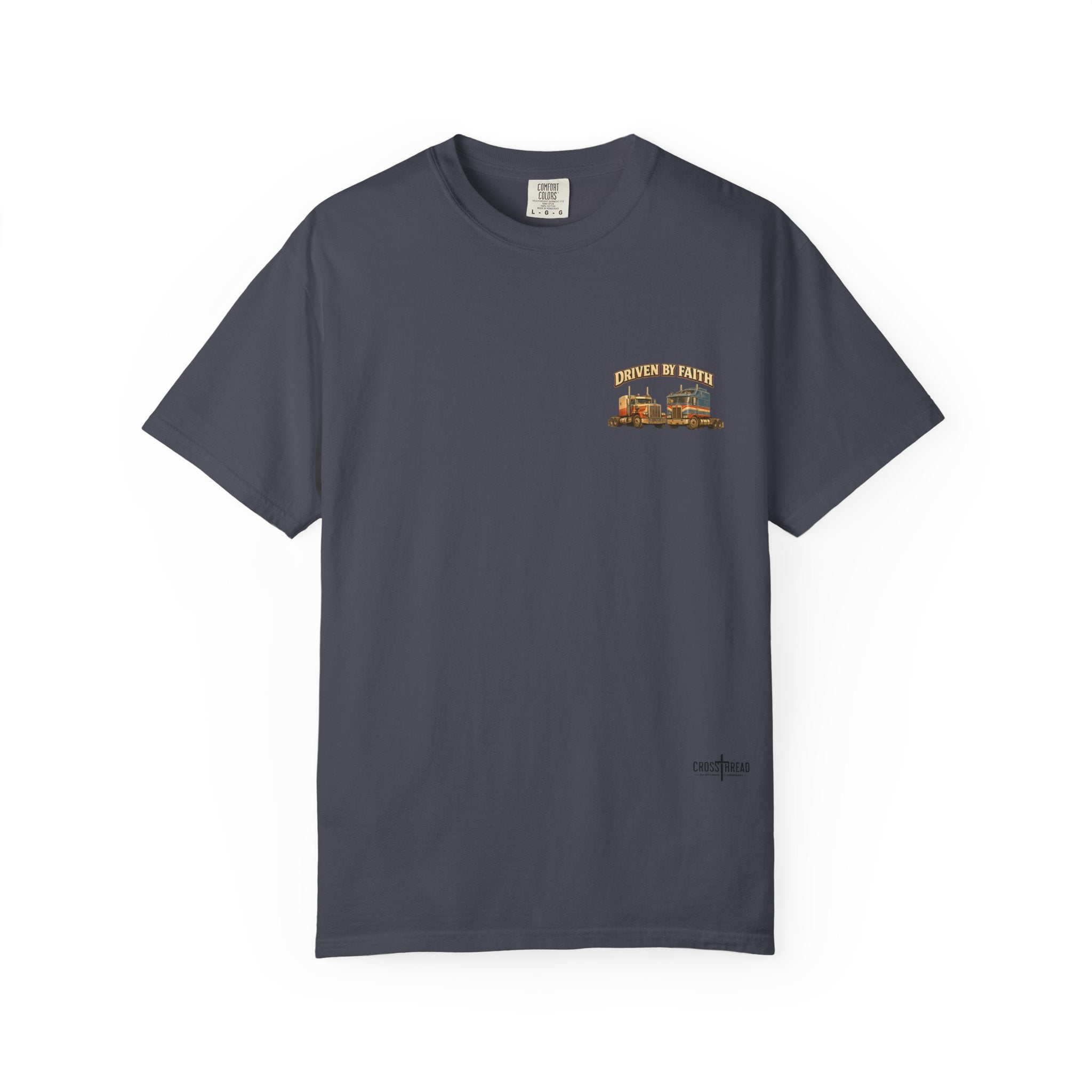 Driven by Faith Vintage Style Trucker T-Shirt