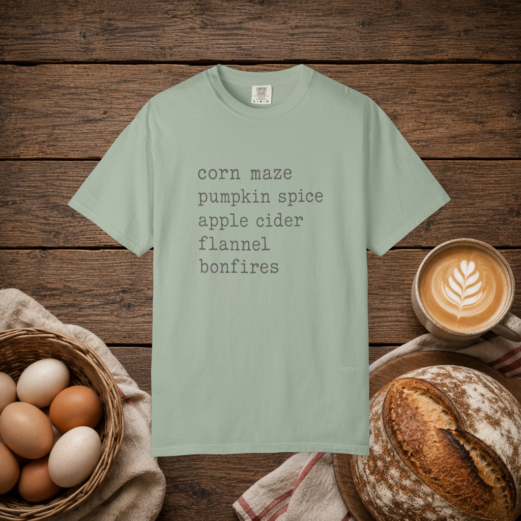 Fall List Comfort Colors Shirt