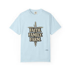 Faith Family Farm T-Shirt — Rustic Farmhouse Graphic Tee