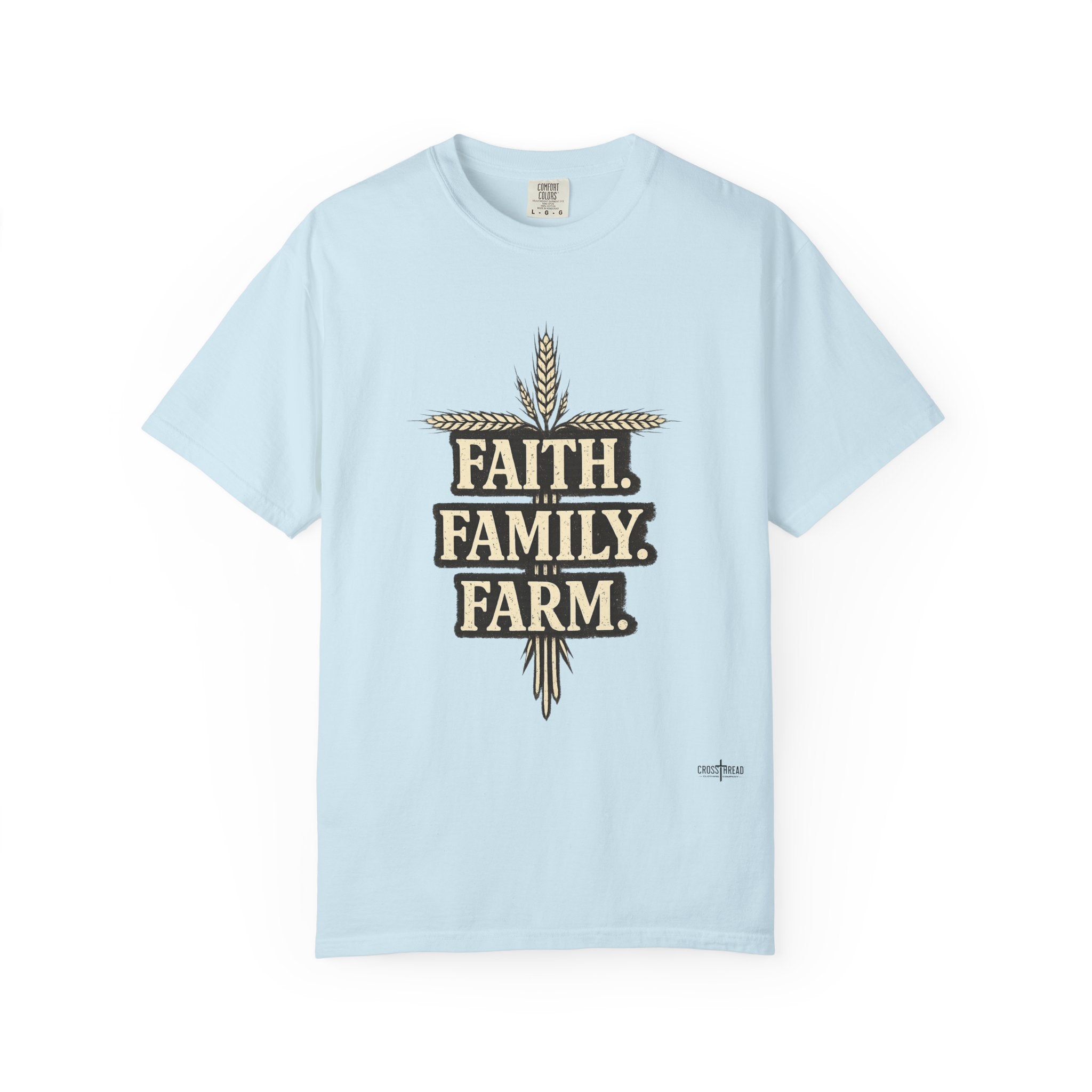 Faith Family Farm T-Shirt — Rustic Farmhouse Graphic Tee