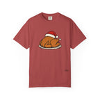 Roasted Turkey Santa Hat Comfort Colors Shirt