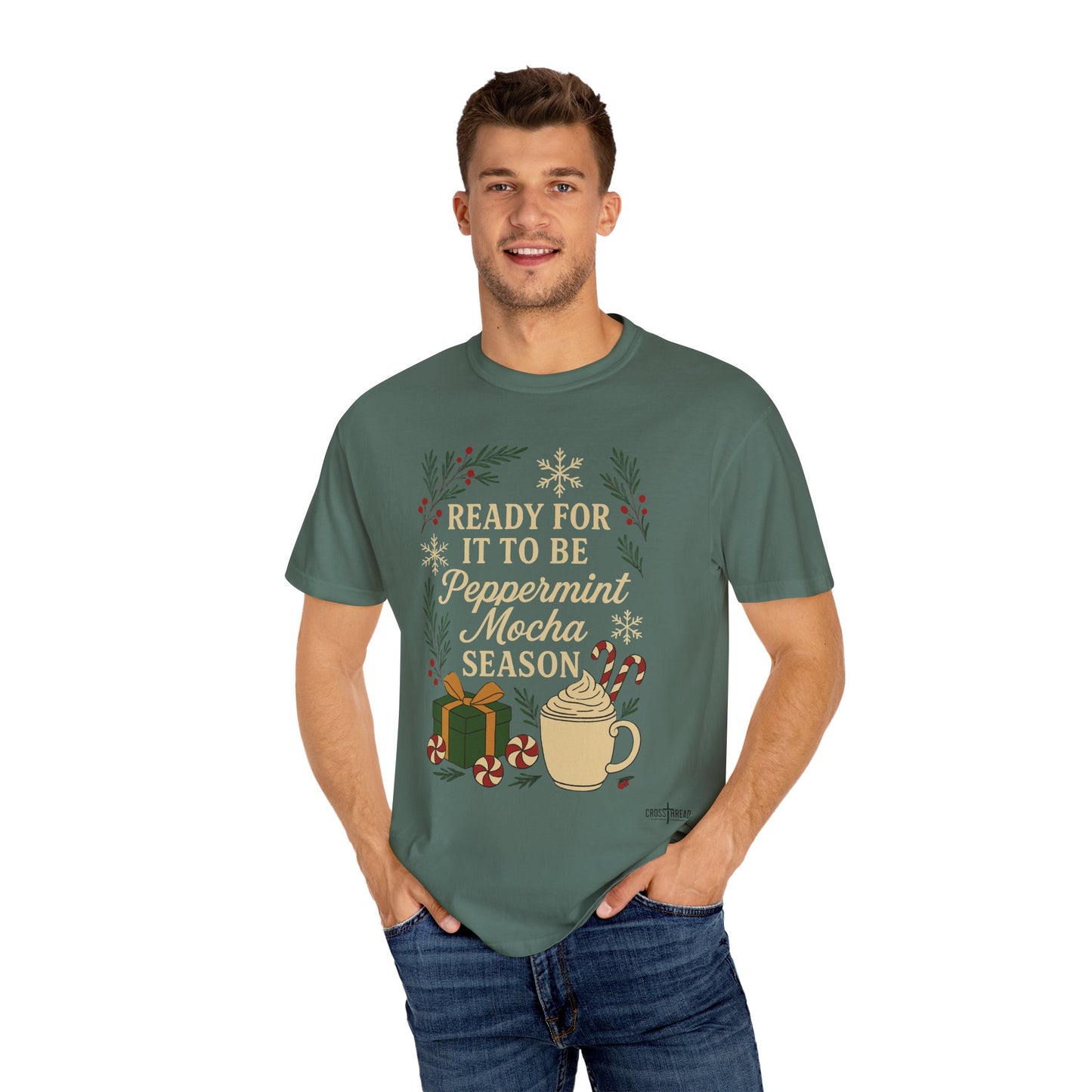 Christmas Peppermint Mocha Comfort Colors T-shirt