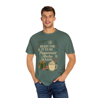 Christmas Peppermint Mocha Comfort Colors T-shirt