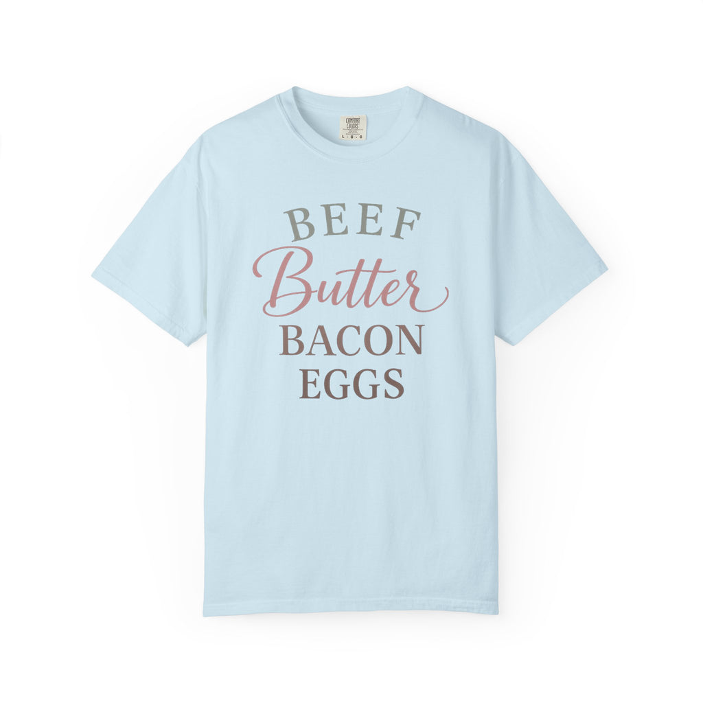 "Beef Butter Bacon Eggs" Carnivore Liftstyle T‑Shirt