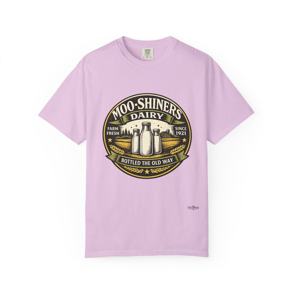 Moo-Shiners Dairy Vintage Milk Bottle T-Shirt