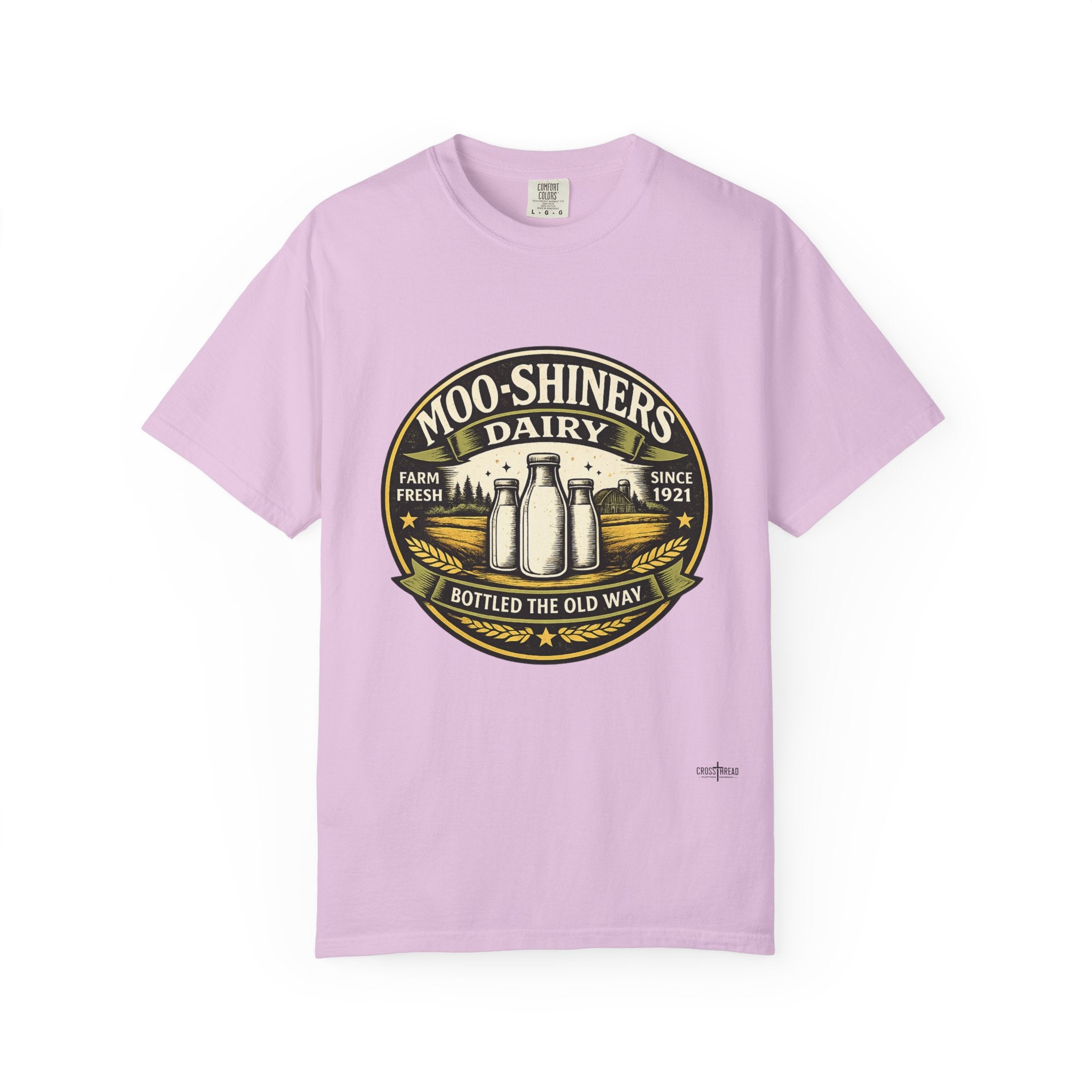 Moo-Shiners Dairy Vintage Milk Bottle T-Shirt