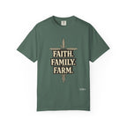 Faith Family Farm T-Shirt — Rustic Farmhouse Graphic Tee