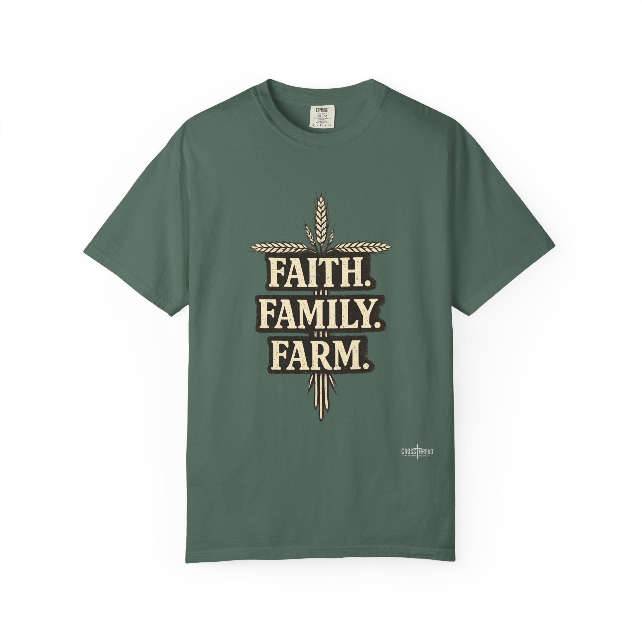 Faith Family Farm T-Shirt — Rustic Farmhouse Graphic Tee
