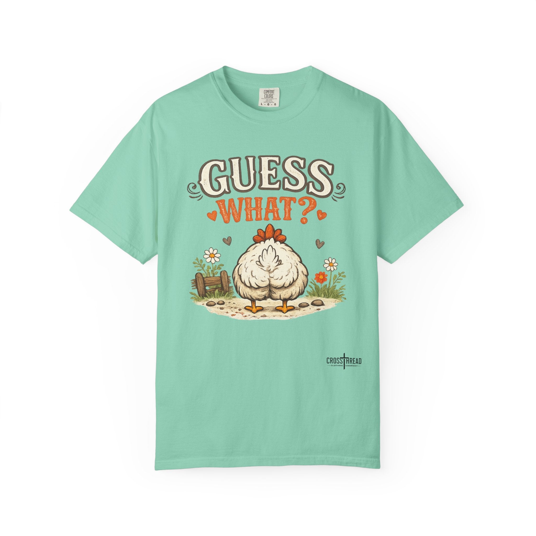 Guess What? Chicken Butt T-Shirt — Funny Farm Animal Graphic Tee