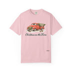 Christmas on the Farm Red Truck Comfort Colors Shirt