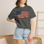American Flag Big Rig Trucker T-Shirt — Patriotic Semi Truck Tee