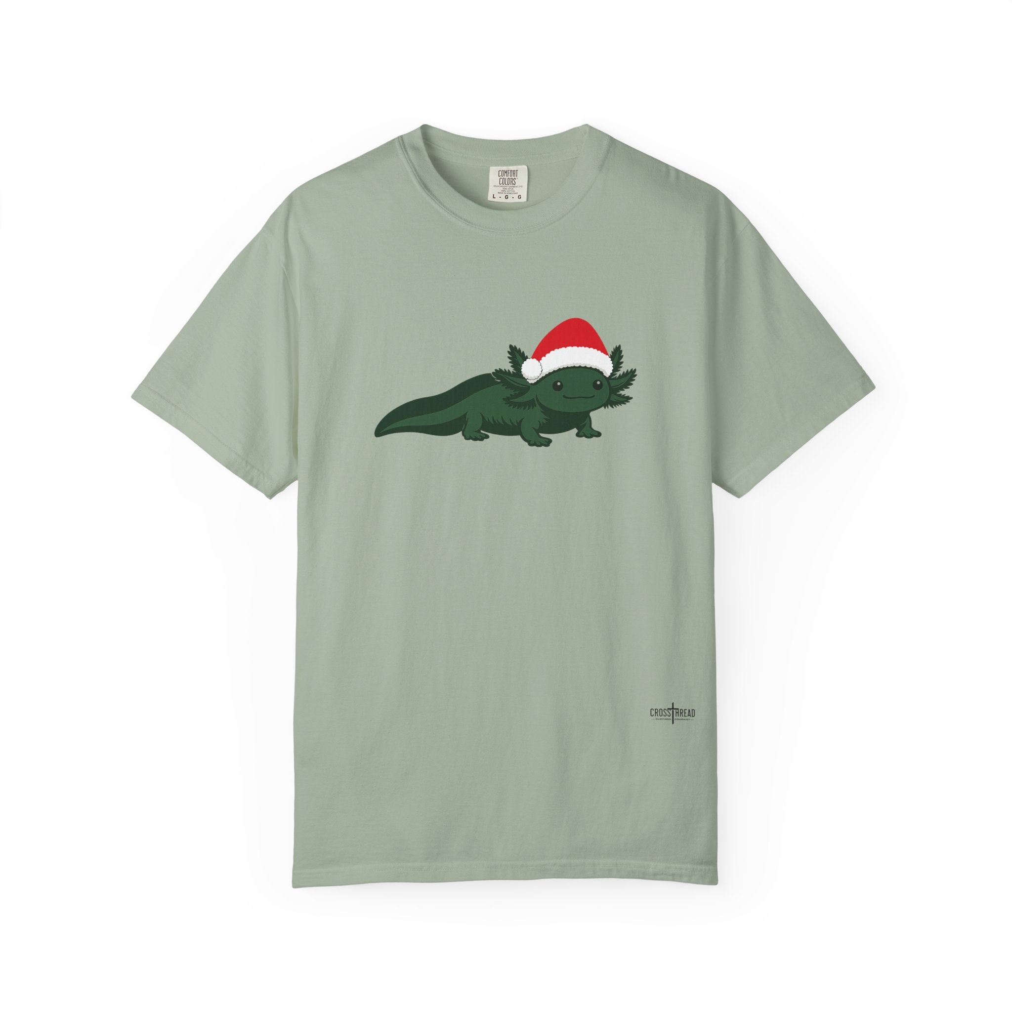 Axolotl Santa Hat Comfort Colors Shirt
