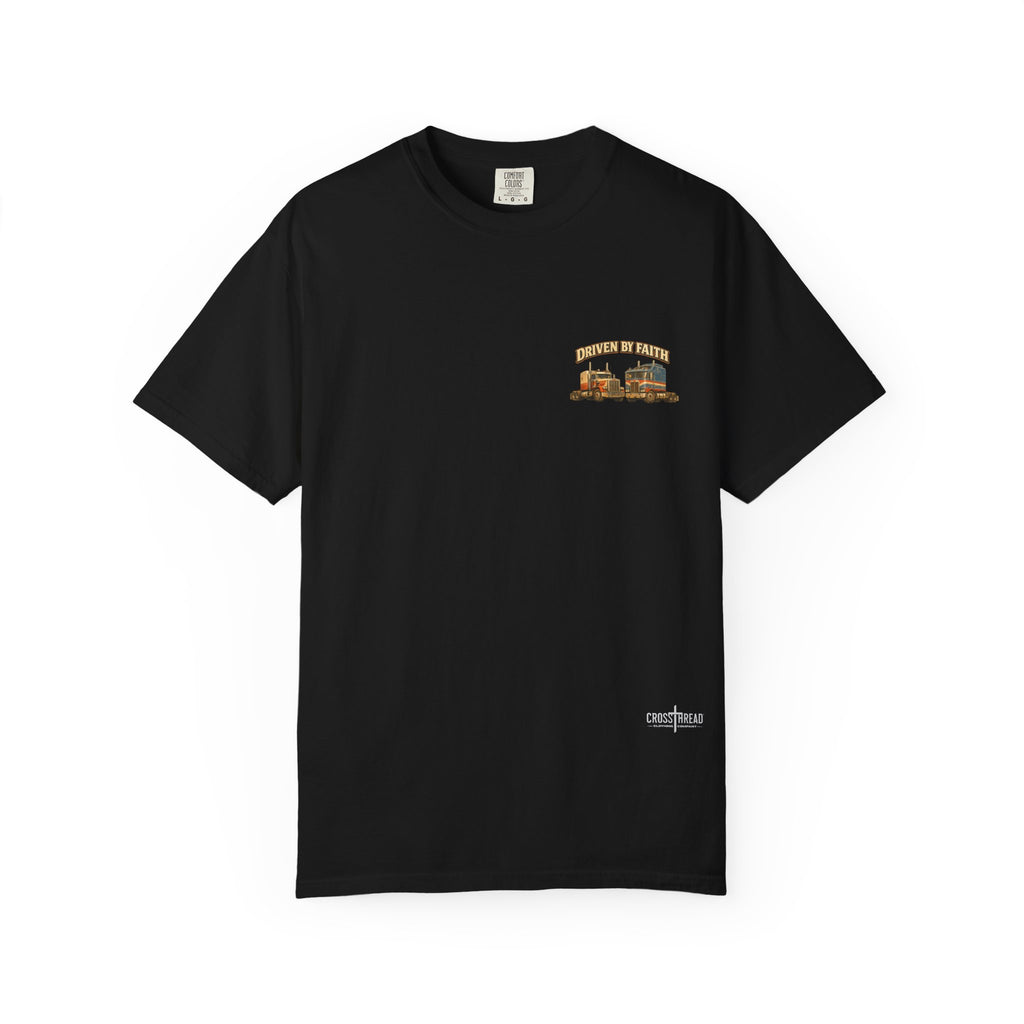 Driven by Faith Vintage Style Trucker T-Shirt