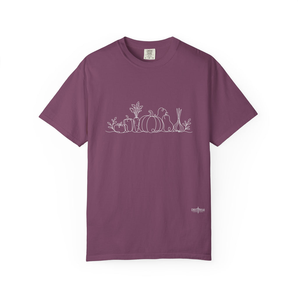 Garden Veggie Line Art T-Shirt
