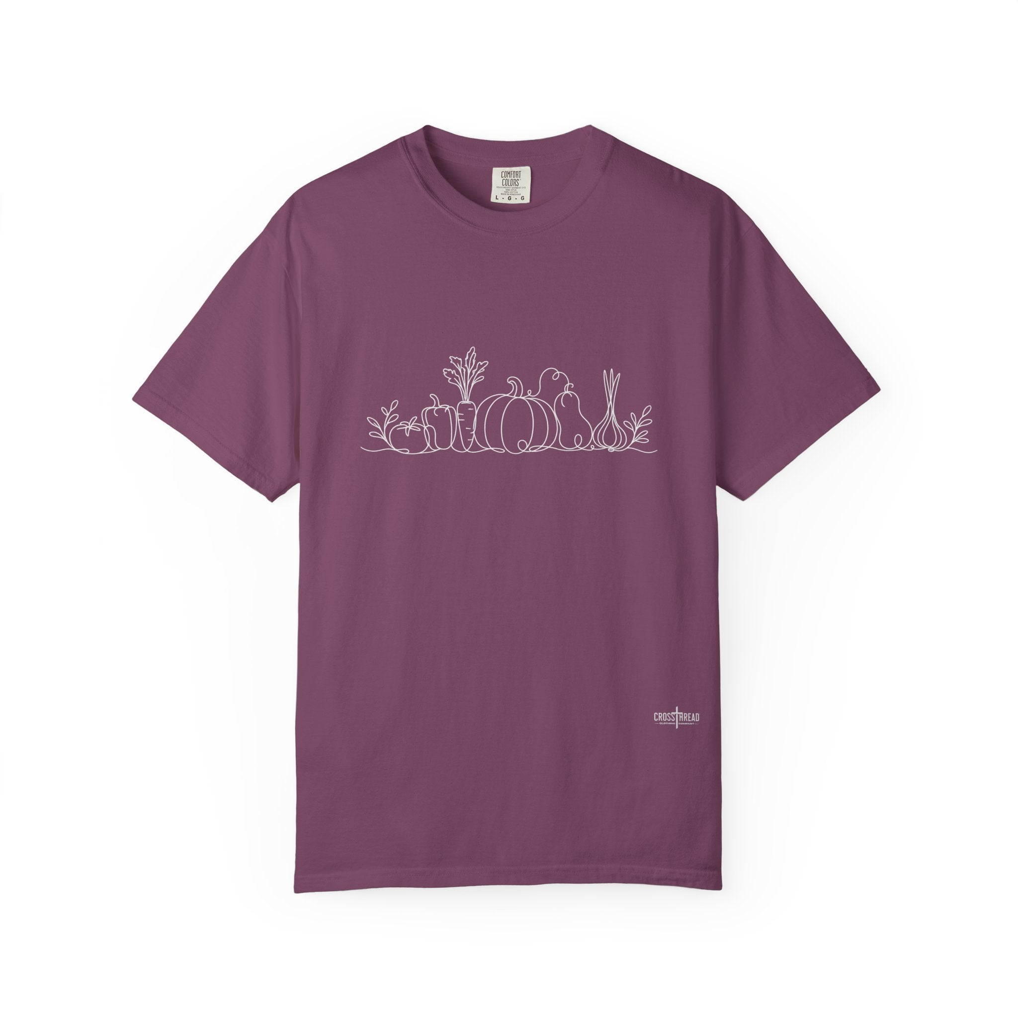 Garden Veggie Line Art T-Shirt