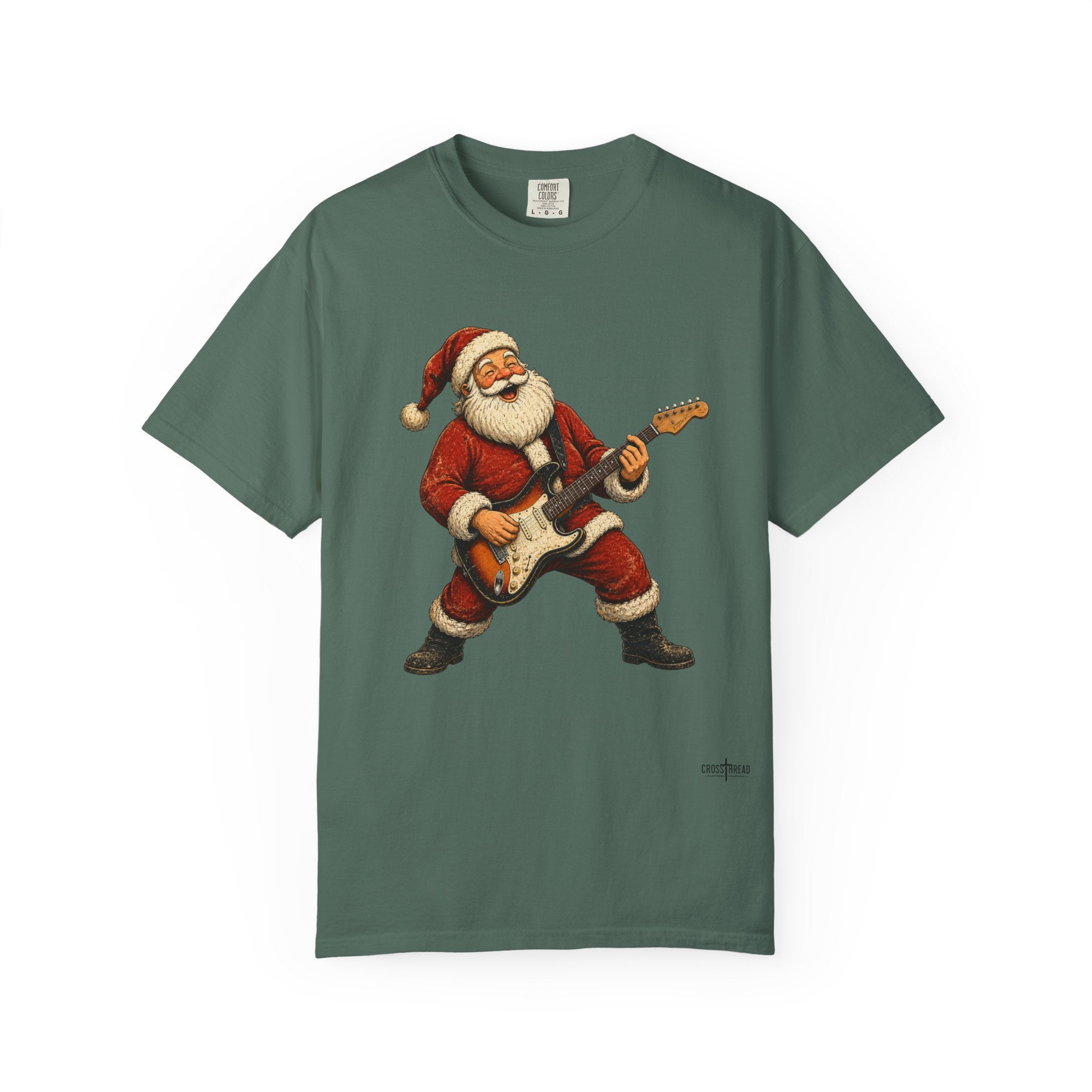 Santa S-Style Guitar Comfort Colors Shirt
