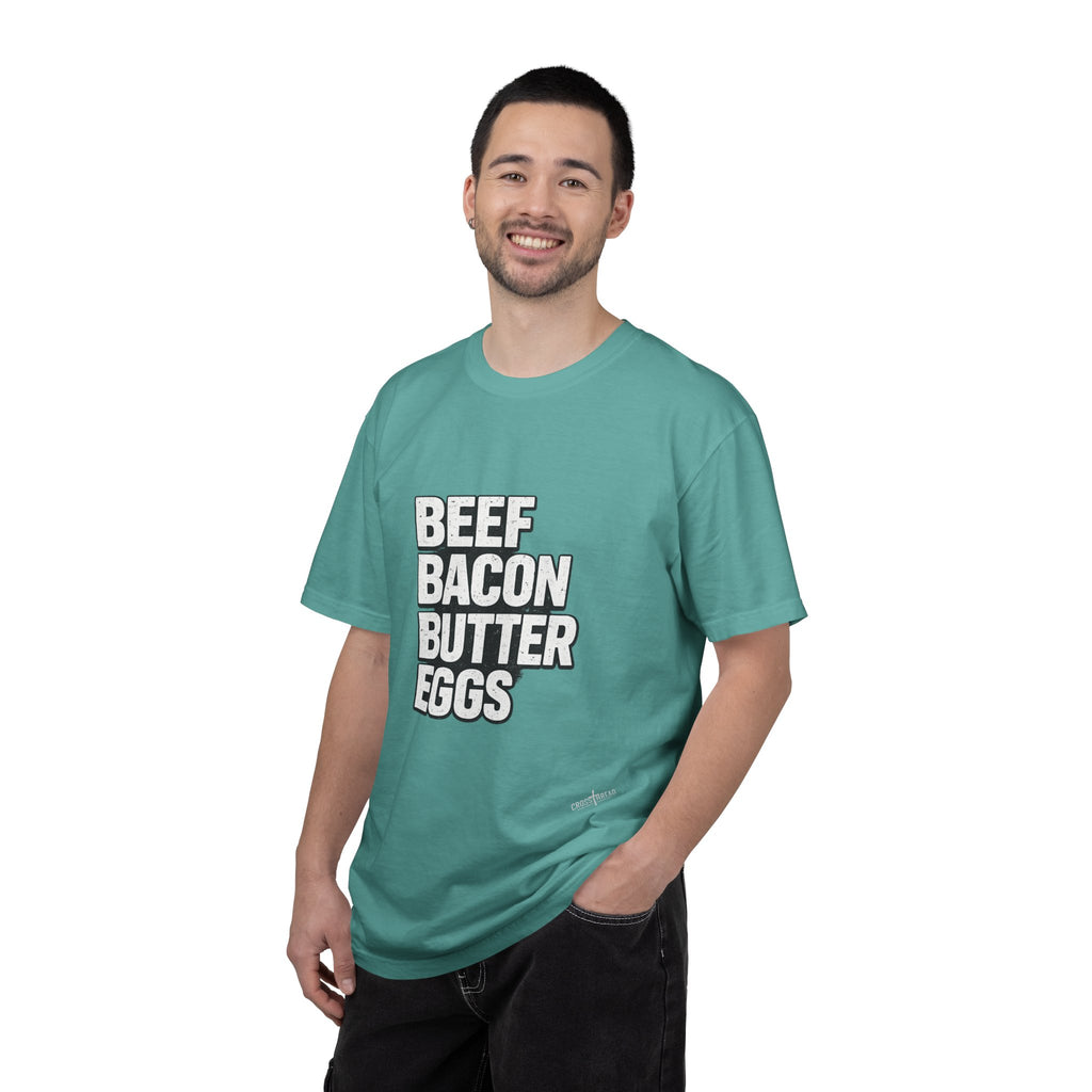 Beef Bacon Butter Eggs Carnivore Lifestyle Graphic Tee