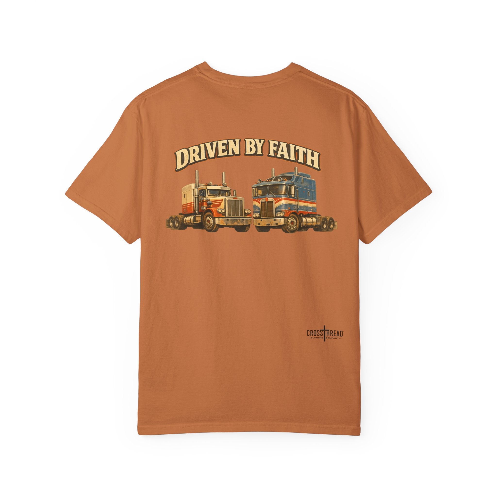 Driven by Faith Vintage Style Trucker T-Shirt