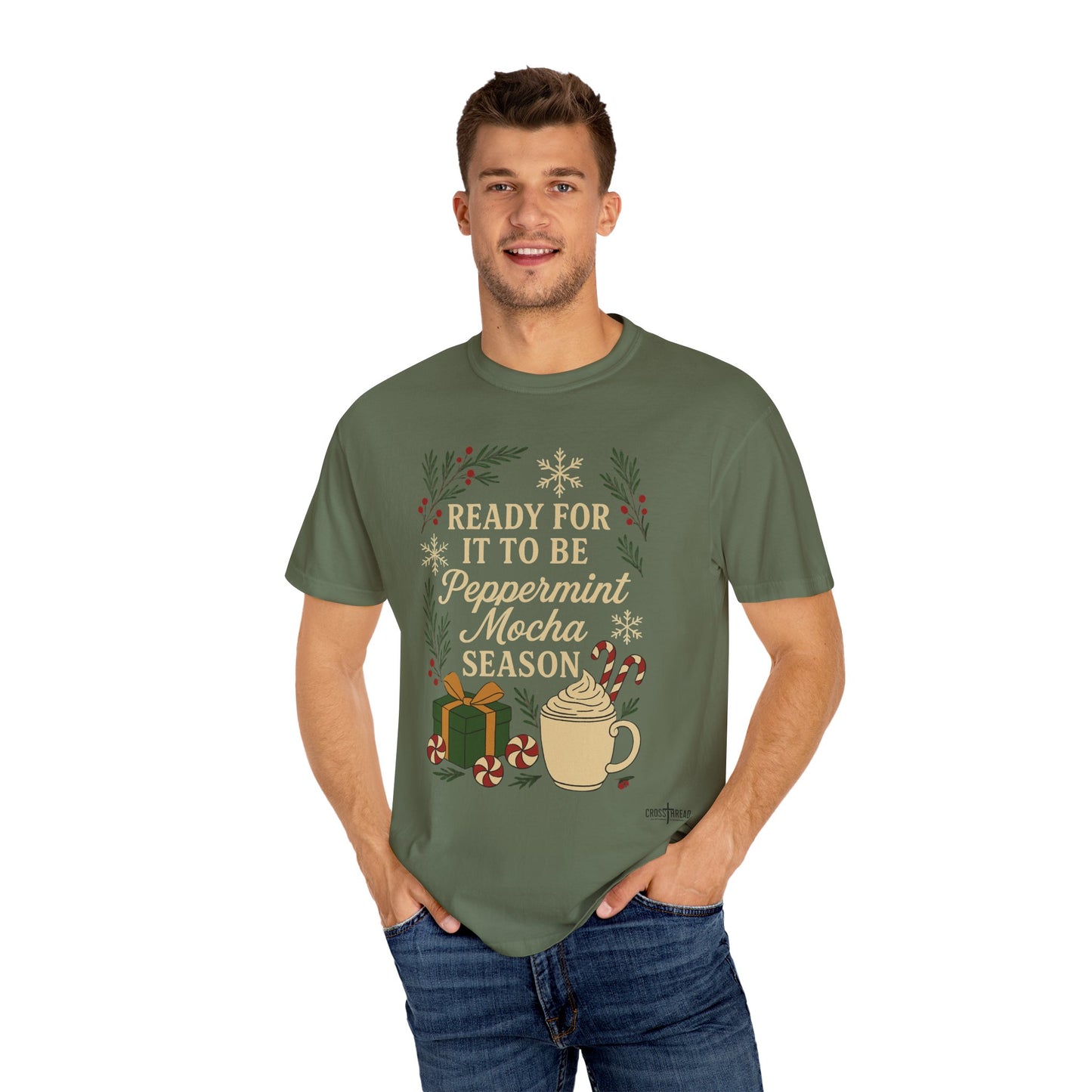 Christmas Peppermint Mocha Comfort Colors T-shirt