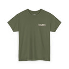 Faith Moves Mountains T‑Shirt — Inspirational Mountain & Bulldozer Graphic Tee