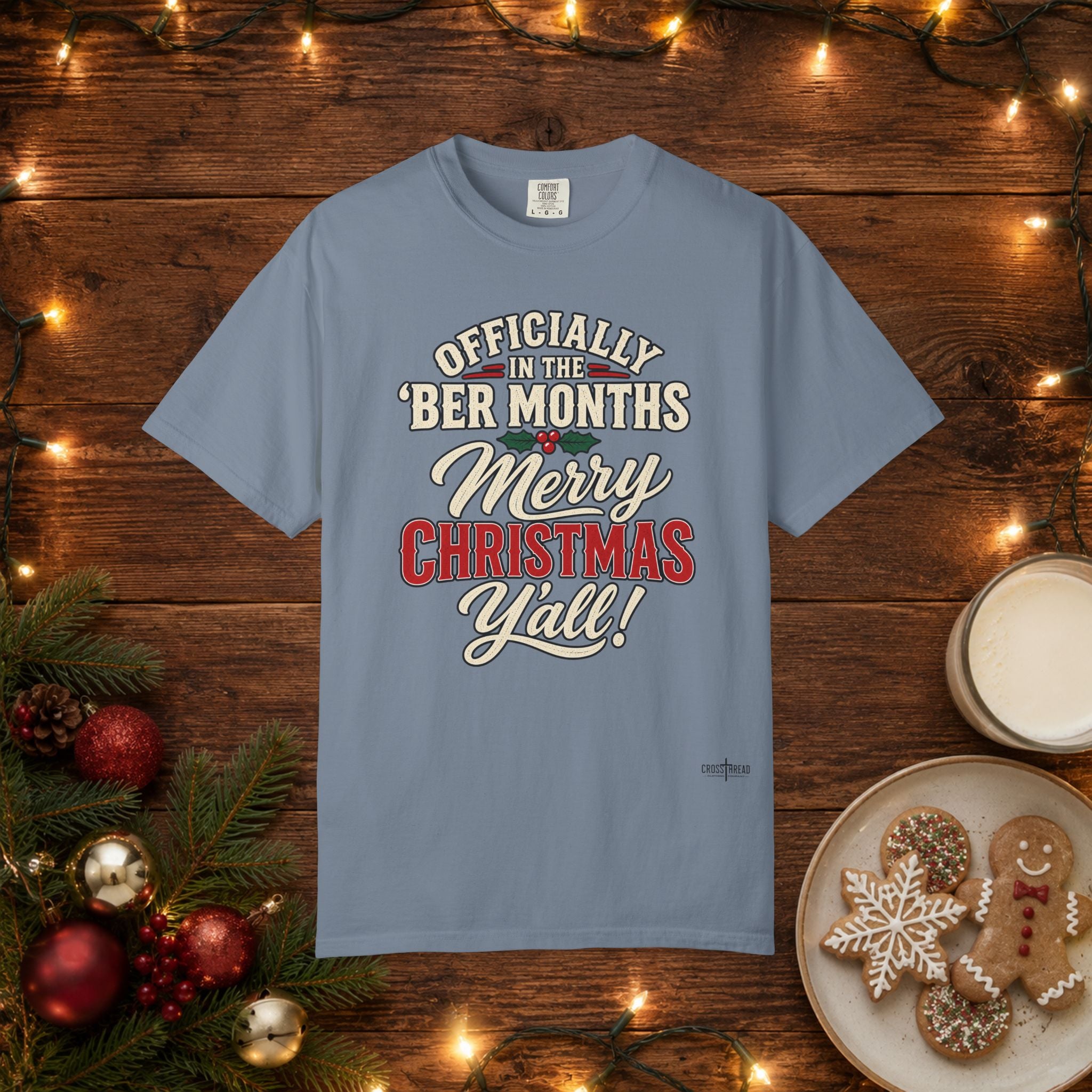 'Ber Months Merry Christmas Comfort Colors T Shirt