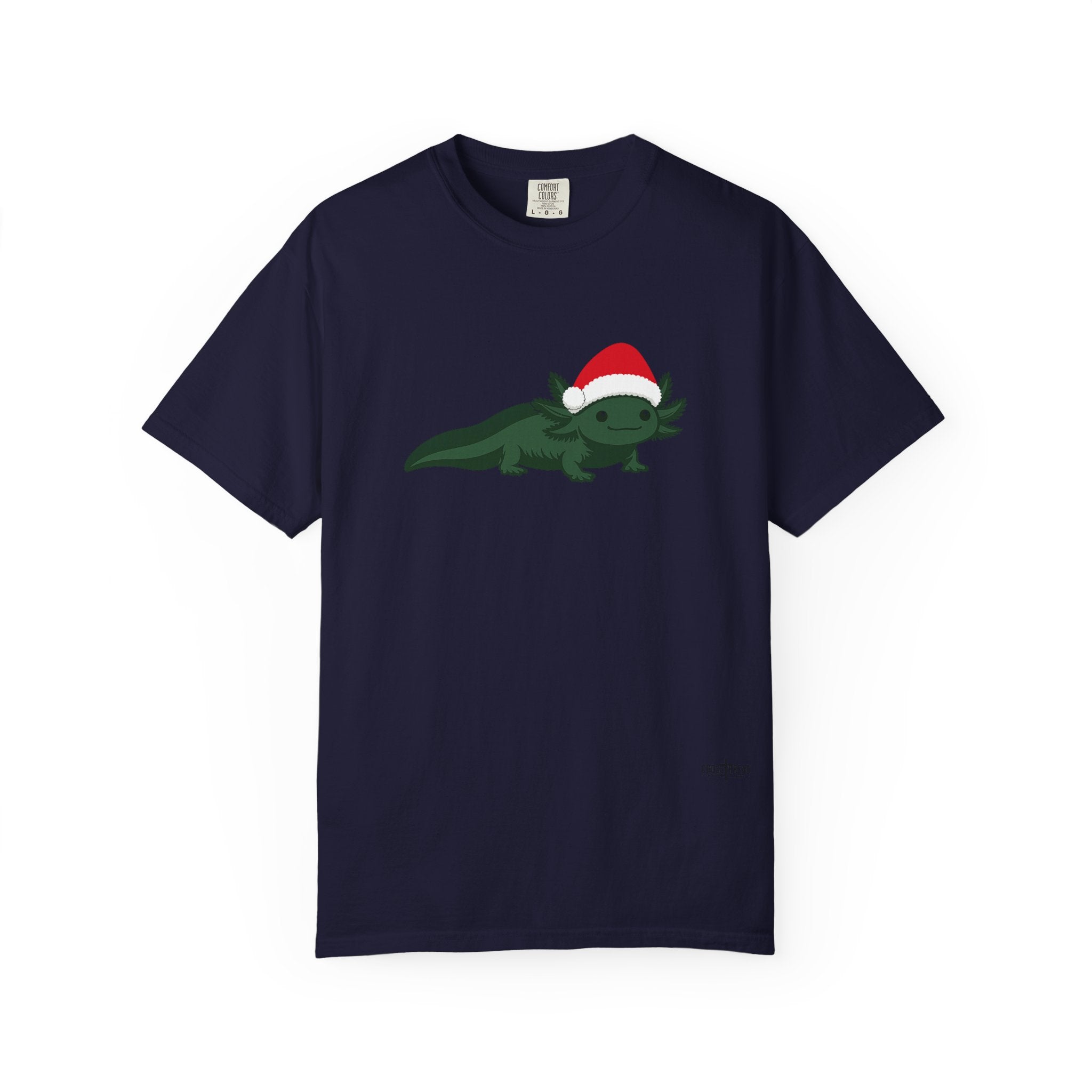 Axolotl Santa Hat Comfort Colors Shirt