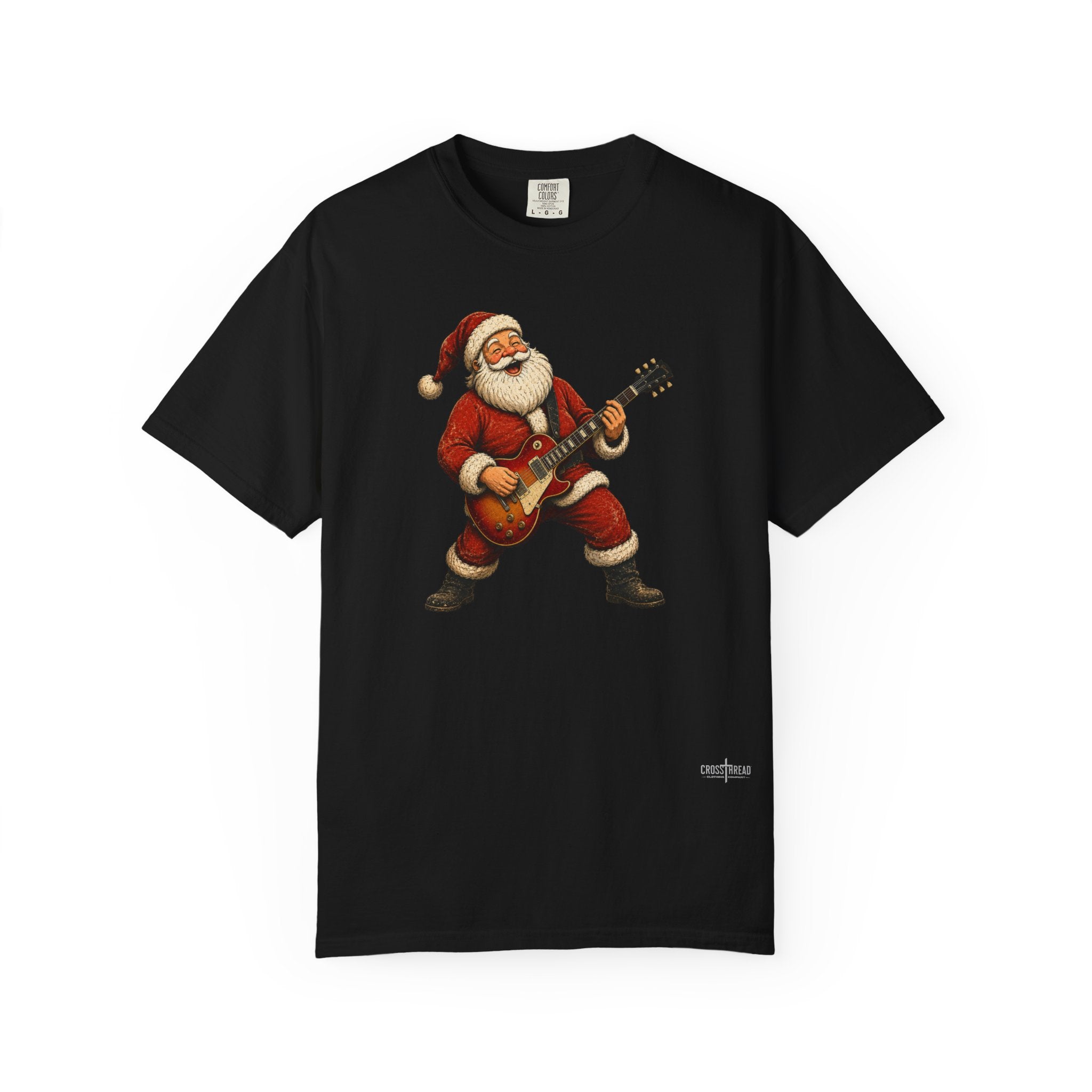 Santa LP-Style Guitar Comfort Colors Shirt