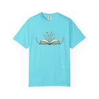 Floral Open Book T-Shirt — Book Lover Reading Tee
