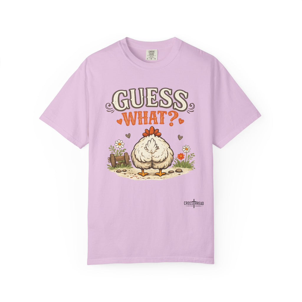 Guess What? Chicken Butt T-Shirt — Funny Farm Animal Graphic Tee