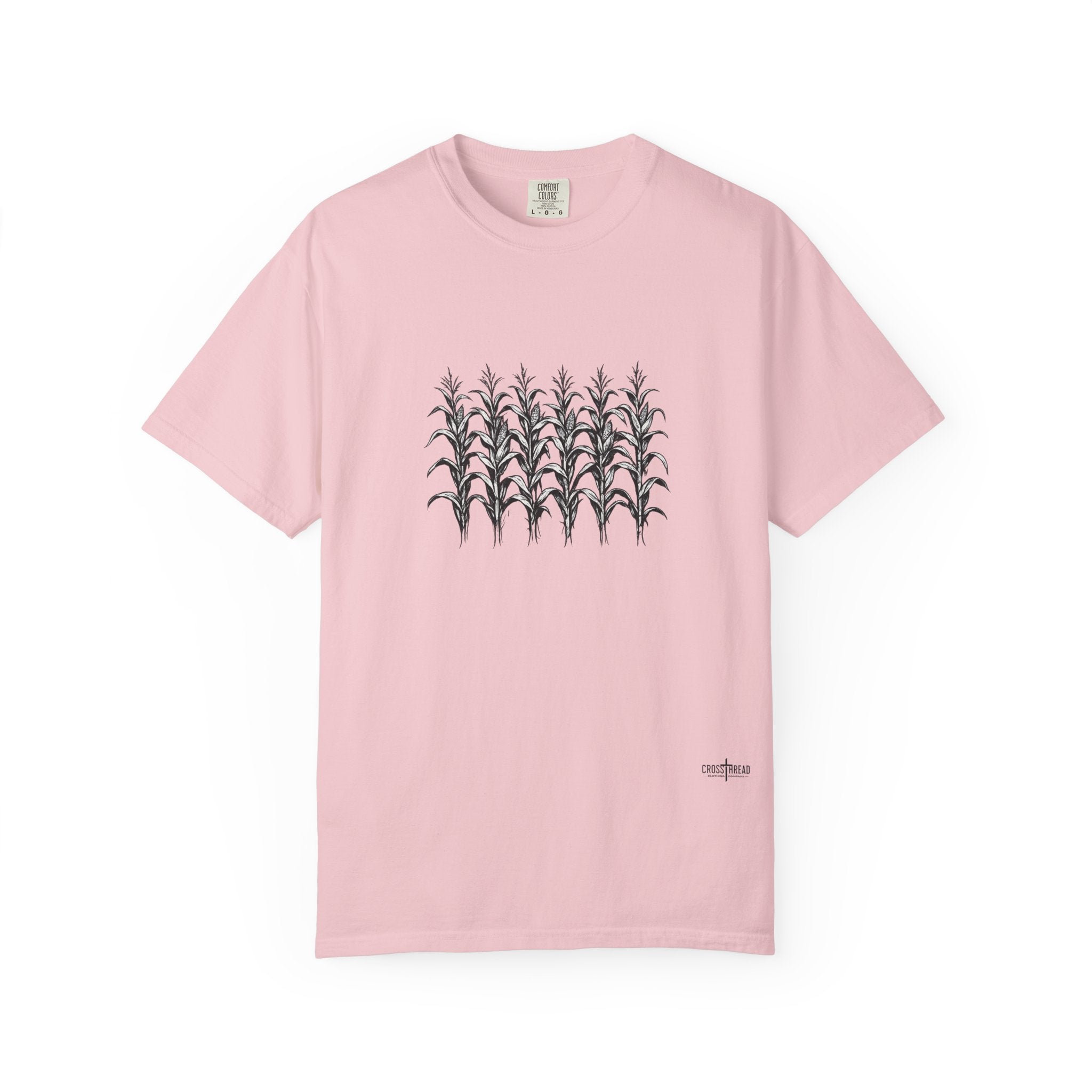 Row of Corn Graphic T-Shirt — Minimal Botanical Farm Tee